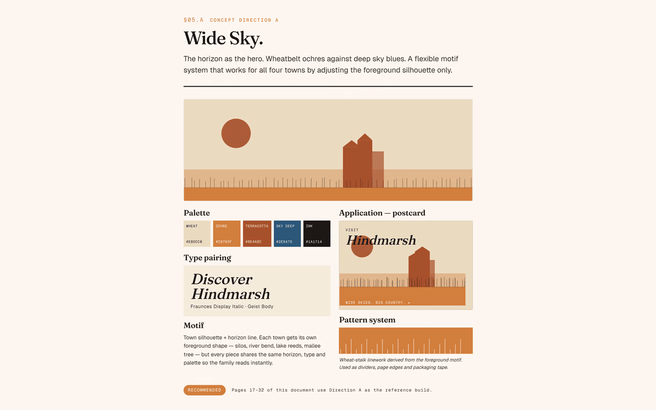 Direction A — Wide Sky