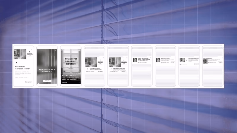 Parker Blinds Google Ads campaign variations