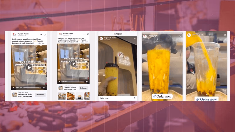 Yogashi Bakery social media ad campaigns