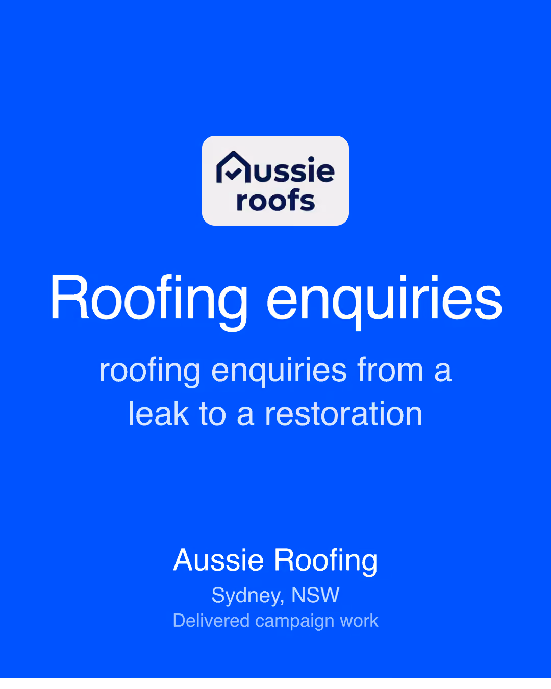 Aussie Roofing: Roofing enquiries roofing enquiries from a leak to a restoration