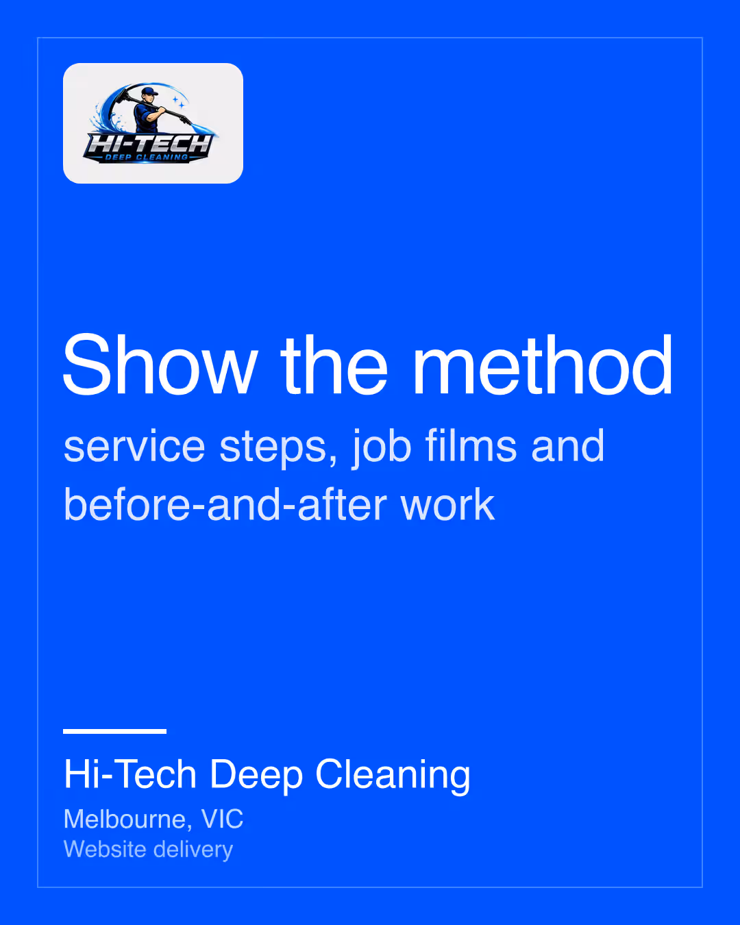 Hi-Tech Deep Cleaning: Show the method service steps, job films and before-and-after work