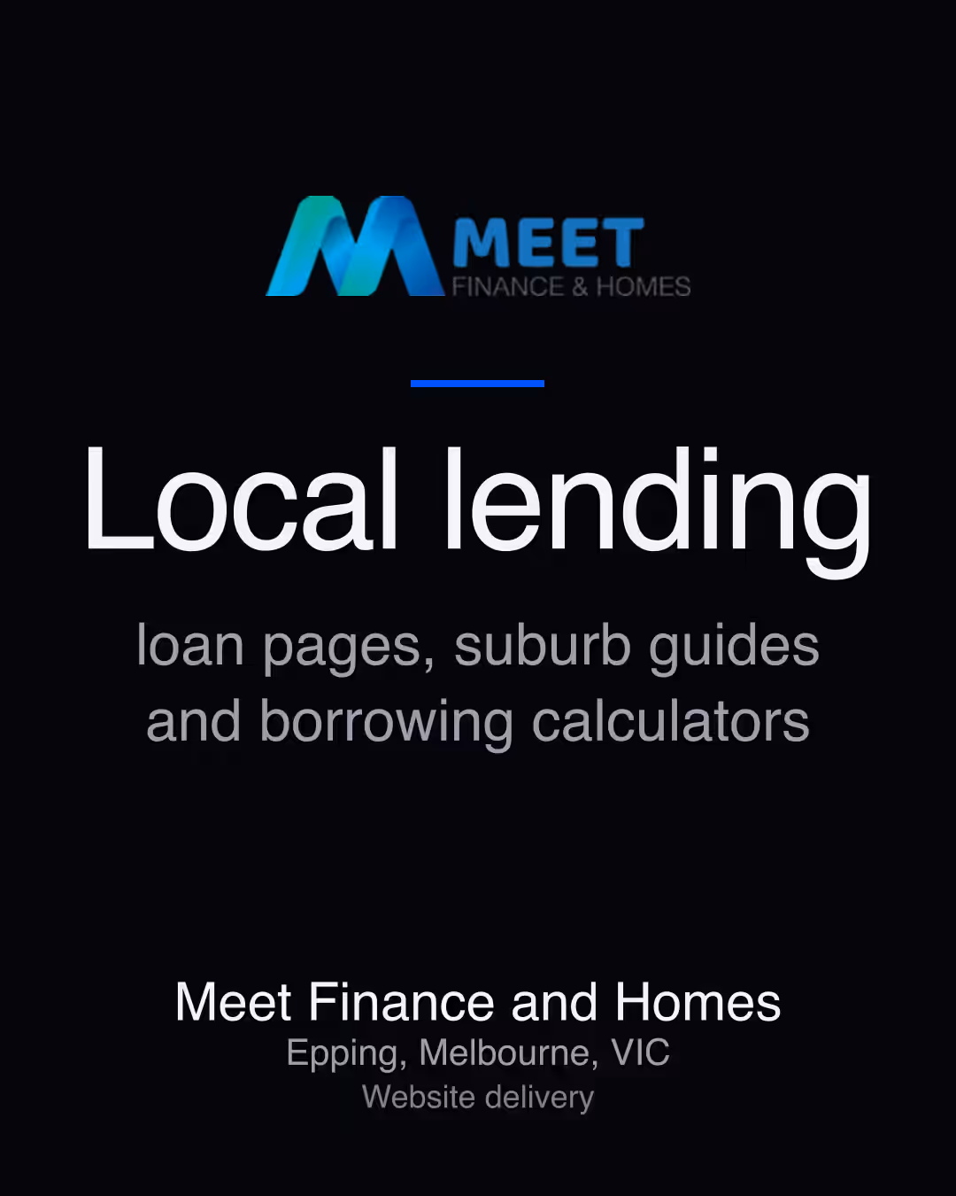 Meet Finance and Homes: Local lending loan pages, suburb guides and borrowing calculators