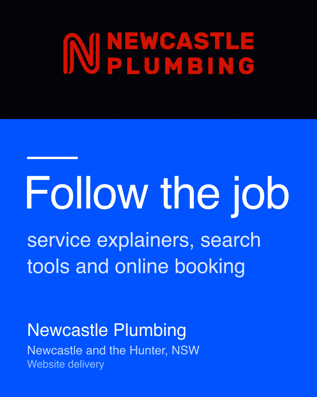 Newcastle Plumbing: Follow the job service explainers, search tools and online booking