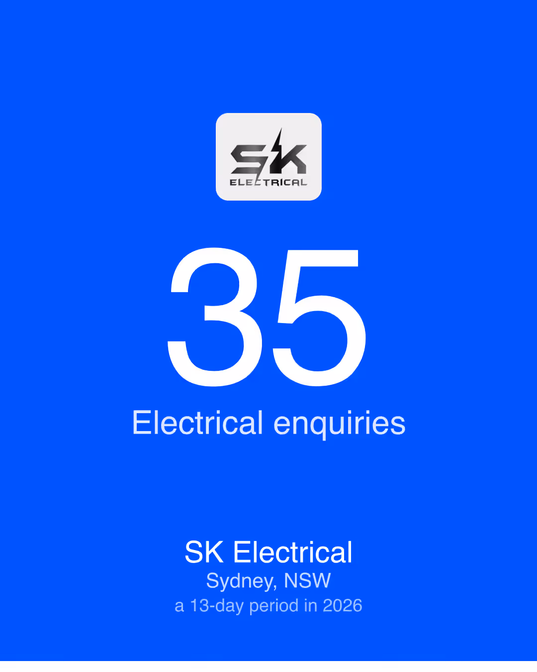 SK Electrical: 35 Electrical enquiries