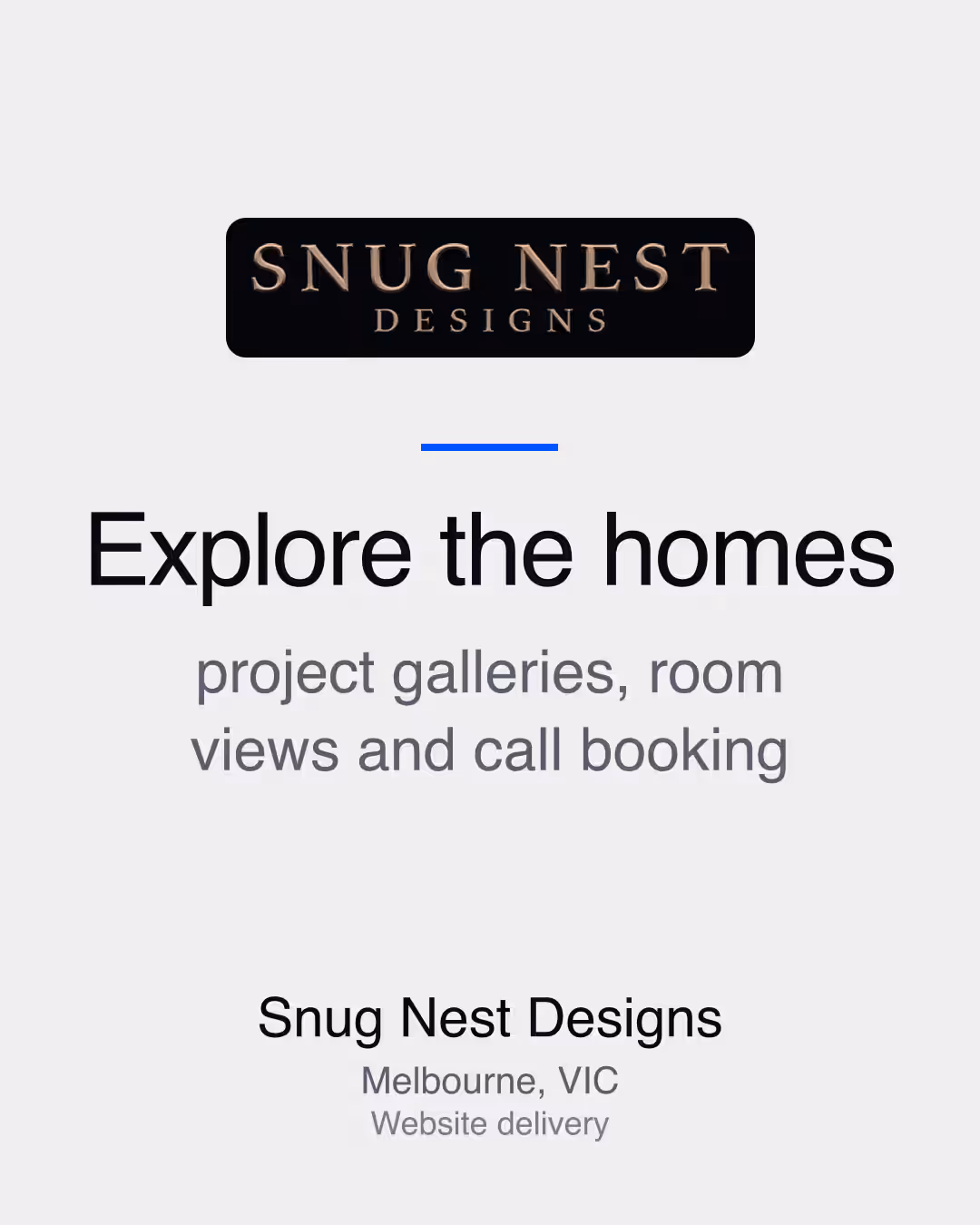 Snug Nest Designs: Explore the homes project galleries, room views and call booking