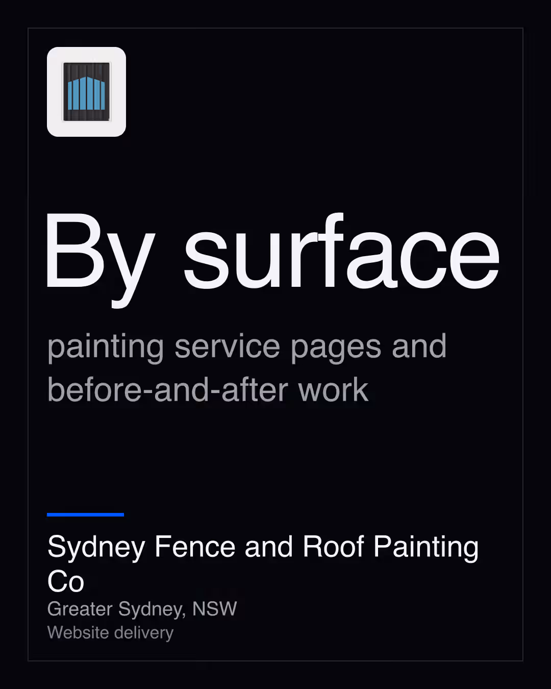 Sydney Fence and Roof Painting Co: By surface painting service pages and before-and-after work