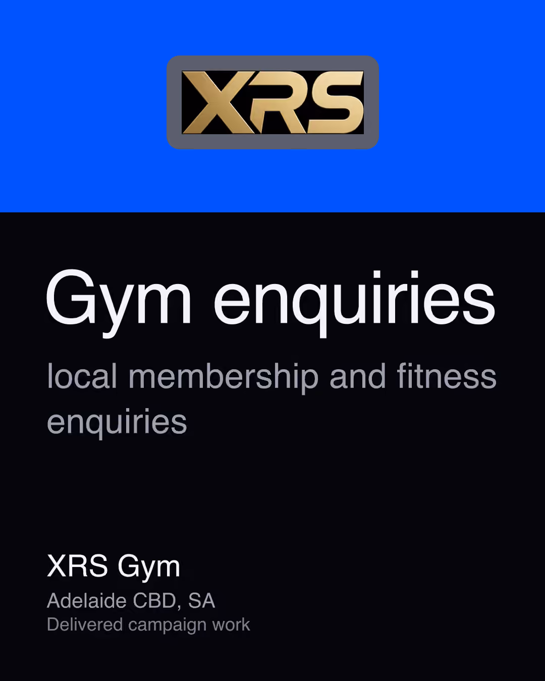 XRS Gym: Gym enquiries local membership and fitness enquiries