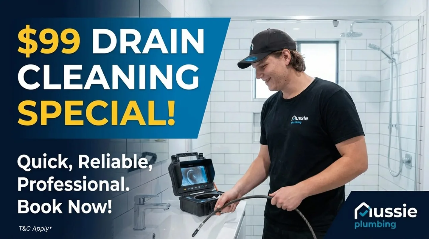 Drain-cleaning offer creative for Aussie Plumbing